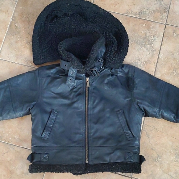Amazing leather winter jack size 3T - Picture 2 of 12